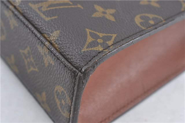 Authentic Louis Vuitton Monogram Malesherbes Hand Bag M51379 LV J0918