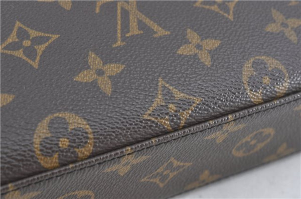 Authentic Louis Vuitton Monogram Malesherbes Hand Bag M51379 LV J0918