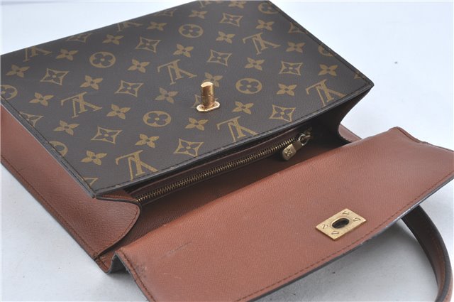 Authentic Louis Vuitton Monogram Malesherbes Hand Bag M51379 LV J0918