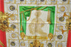 Authentic HERMES Carre 90 Scarf "HOMMAGE A CHARLES GARNIER" Silk Navy Gold J0923