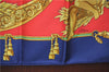 Authentic HERMES Carre 90 Scarf "HOMMAGE A CHARLES GARNIER" Silk Navy Gold J0923