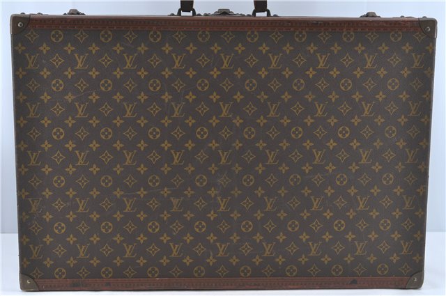 Authentic Louis Vuitton Monogram Bisten 70 Travel Trunk Case Old Model LV J0924