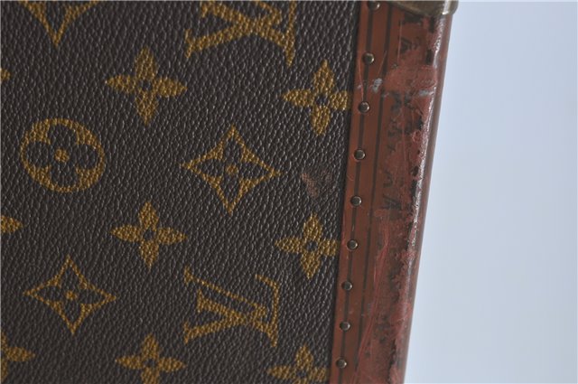 Authentic Louis Vuitton Monogram Bisten 70 Travel Trunk Case Old Model LV J0924