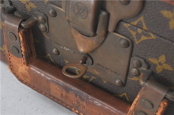 Authentic Louis Vuitton Monogram Bisten 70 Travel Trunk Case Old Model LV J0924