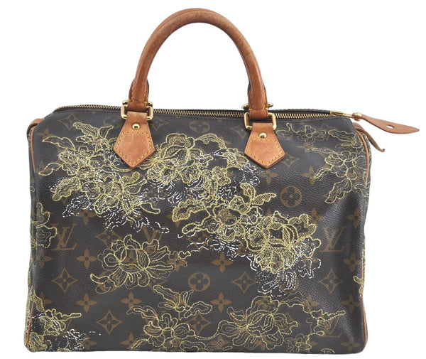 Authentic Louis Vuitton Monogram Dentelle Speedy 30 Hand Bag M95397 LV J0930