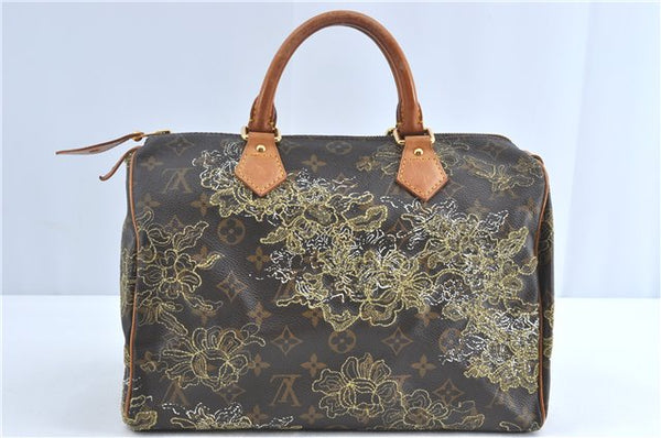 Authentic Louis Vuitton Monogram Dentelle Speedy 30 Hand Bag M95397 LV J0930