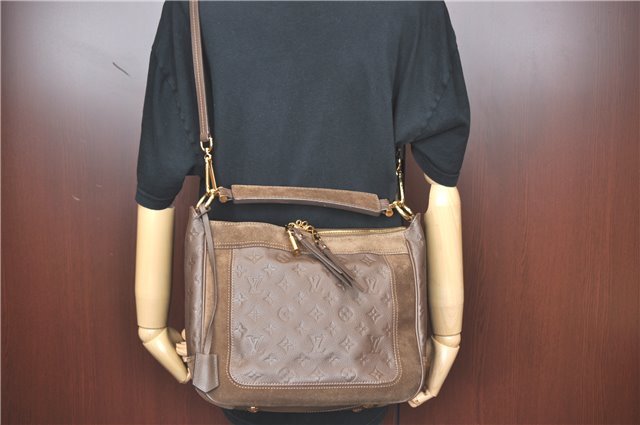 Louis Vuitton Monogram Empreinte Audacieuse PM Shoulder Bag M40584 Brown J0932