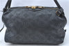 Auth Louis Vuitton Mahina Galatea PM Shoulder Tote Bag Black M93814 LV J0935
