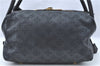 Auth Louis Vuitton Mahina Galatea PM Shoulder Tote Bag Black M93814 LV J0935