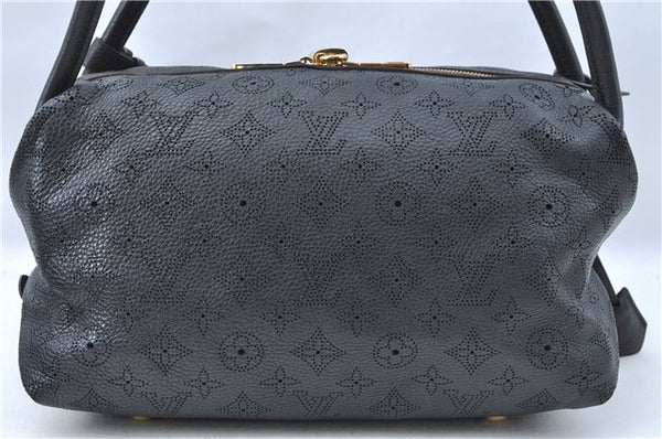 Auth Louis Vuitton Mahina Galatea PM Shoulder Tote Bag Black M93814 LV J0935