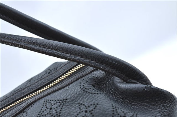 Auth Louis Vuitton Mahina Galatea PM Shoulder Tote Bag Black M93814 LV J0935