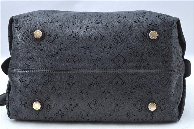 Auth Louis Vuitton Mahina Galatea PM Shoulder Tote Bag Black M93814 LV J0935