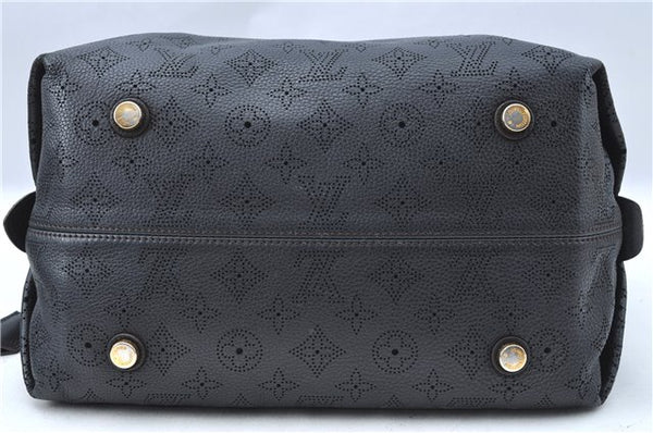 Auth Louis Vuitton Mahina Galatea PM Shoulder Tote Bag Black M93814 LV J0935