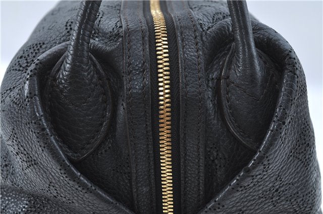 Auth Louis Vuitton Mahina Galatea PM Shoulder Tote Bag Black M93814 LV J0935