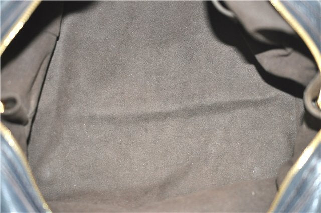 Auth Louis Vuitton Mahina Galatea PM Shoulder Tote Bag Black M93814 LV J0935