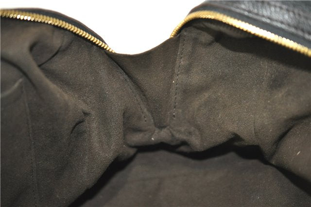 Auth Louis Vuitton Mahina Galatea PM Shoulder Tote Bag Black M93814 LV J0935