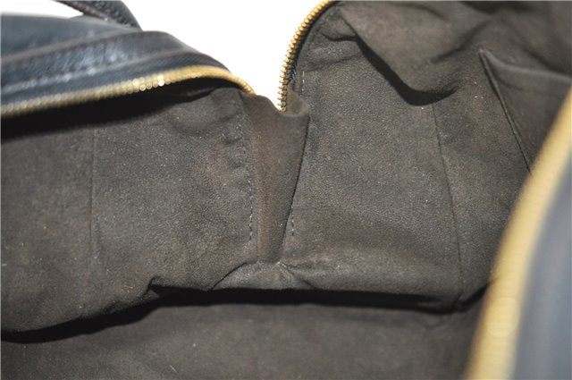 Auth Louis Vuitton Mahina Galatea PM Shoulder Tote Bag Black M93814 LV J0935