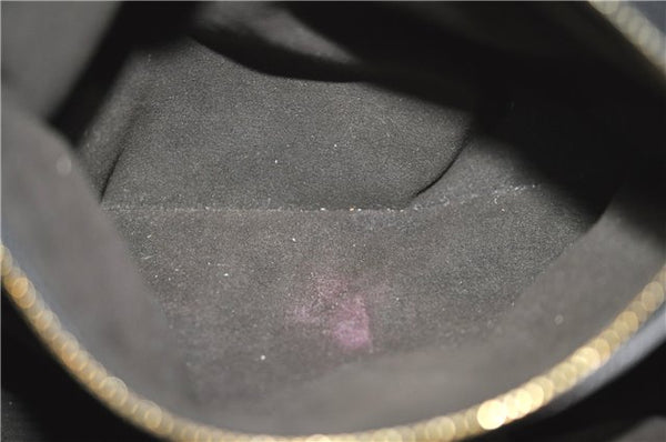 Auth Louis Vuitton Mahina Galatea PM Shoulder Tote Bag Black M93814 LV J0935