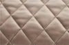 Authentic Chanel Coco Cocoon Matelasse Leather Hand Bag Purse Beige CC J0936