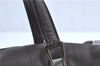 Authentic CHANEL Chocolate Bar Caviar Skin CC Logo Hand Boston Bag Brown J0941