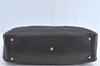 Authentic CHANEL Chocolate Bar Caviar Skin CC Logo Hand Boston Bag Brown J0941