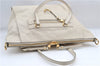Auth Louis Vuitton Monogram Empreinte Lumineuse PM Tote Bag M93411 White J0943
