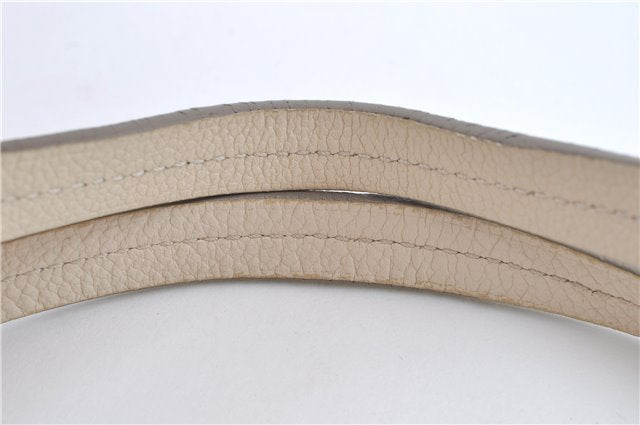 Auth Louis Vuitton Monogram Empreinte Lumineuse PM Tote Bag M93411 White J0943