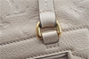 Auth Louis Vuitton Monogram Empreinte Lumineuse PM Tote Bag M93411 White J0943