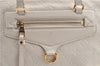 Auth Louis Vuitton Monogram Empreinte Lumineuse PM Tote Bag M93411 White J0943