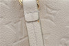 Auth Louis Vuitton Monogram Empreinte Lumineuse PM Tote Bag M93411 White J0943