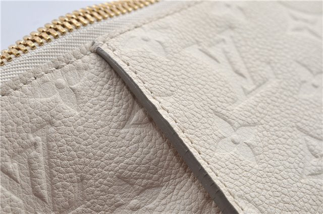 Auth Louis Vuitton Monogram Empreinte Lumineuse PM Tote Bag M93411 White J0943
