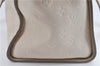 Auth Louis Vuitton Monogram Empreinte Lumineuse PM Tote Bag M93411 White J0943