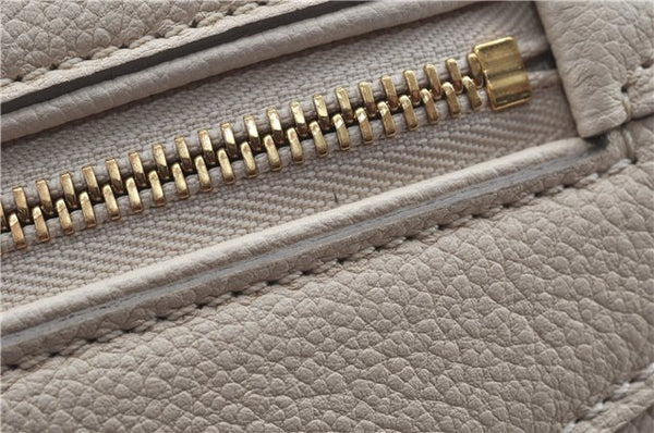 Auth Louis Vuitton Monogram Empreinte Lumineuse PM Tote Bag M93411 White J0943