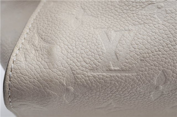 Auth Louis Vuitton Monogram Empreinte Lumineuse PM Tote Bag M93411 White J0943