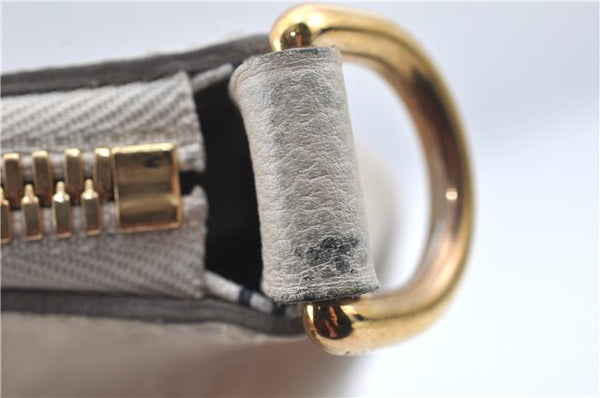 Auth Louis Vuitton Monogram Empreinte Lumineuse PM Tote Bag M93411 White J0943