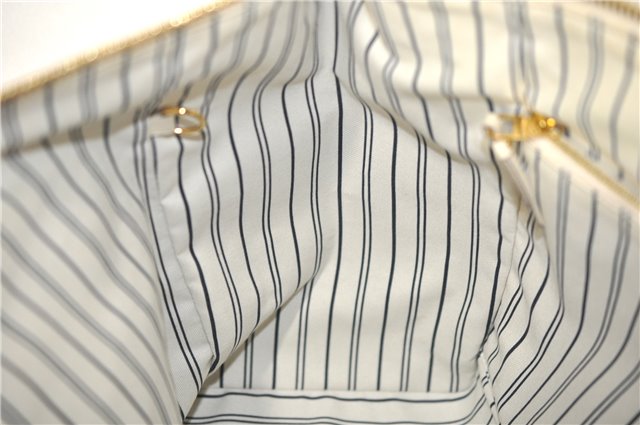 Auth Louis Vuitton Monogram Empreinte Lumineuse PM Tote Bag M93411 White J0943