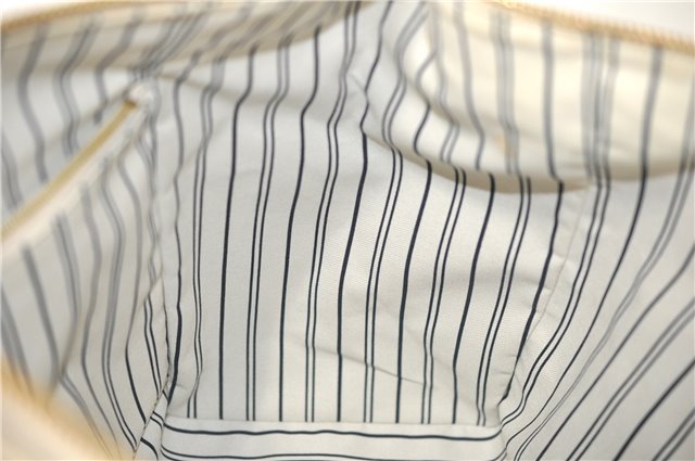 Auth Louis Vuitton Monogram Empreinte Lumineuse PM Tote Bag M93411 White J0943