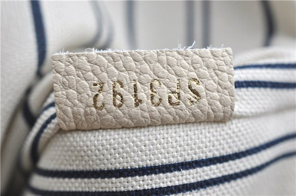 Auth Louis Vuitton Monogram Empreinte Lumineuse PM Tote Bag M93411 White J0943