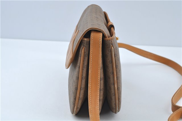 Authentic GUCCI Micro GG PVC Leather Shoulder Cross Body Bag Brown Beige J0948