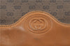 Authentic GUCCI Micro GG PVC Leather Shoulder Cross Body Bag Brown Beige J0948