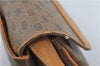 Authentic GUCCI Micro GG PVC Leather Shoulder Cross Body Bag Brown Beige J0948