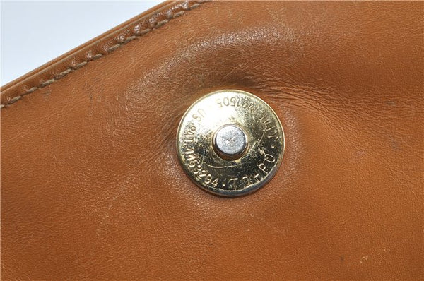 Authentic GUCCI Micro GG PVC Leather Shoulder Cross Body Bag Brown Beige J0948