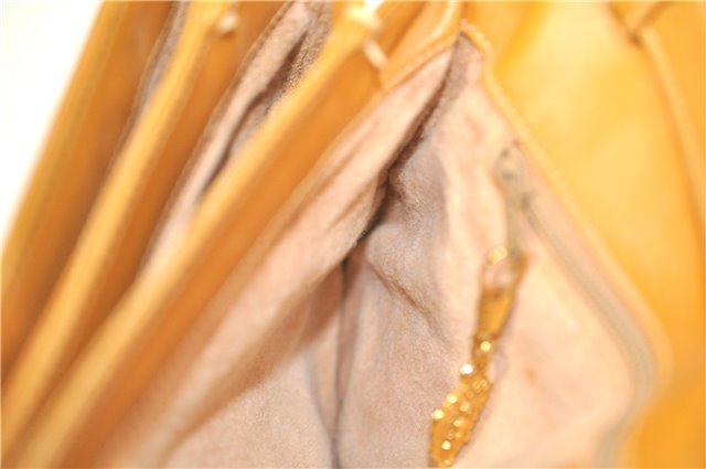 Authentic GUCCI Micro GG PVC Leather Shoulder Cross Body Bag Brown Beige J0948