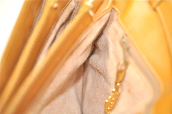 Authentic GUCCI Micro GG PVC Leather Shoulder Cross Body Bag Brown Beige J0948