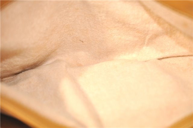 Authentic GUCCI Micro GG PVC Leather Shoulder Cross Body Bag Brown Beige J0948