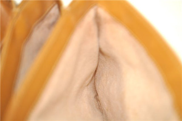 Authentic GUCCI Micro GG PVC Leather Shoulder Cross Body Bag Brown Beige J0948