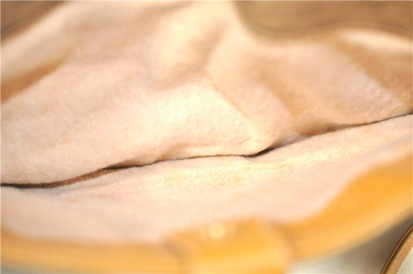 Authentic GUCCI Micro GG PVC Leather Shoulder Cross Body Bag Brown Beige J0948