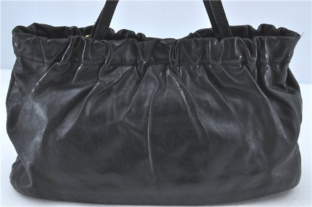 Authentic GUCCI Heart Crest 2Way Shoulder Hand Bag Leather 212994 Black J0950