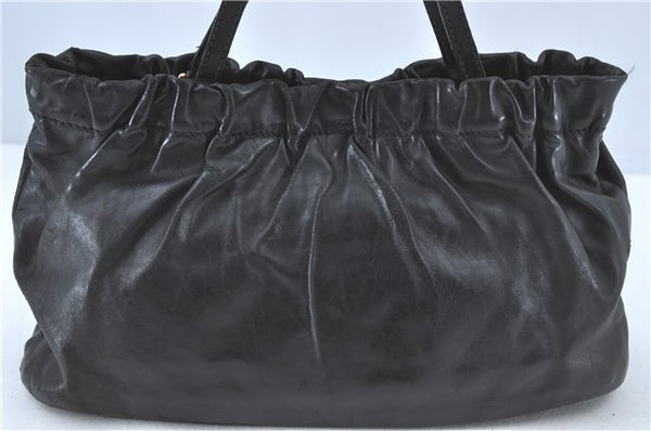 Authentic GUCCI Heart Crest 2Way Shoulder Hand Bag Leather 212994 Black J0950