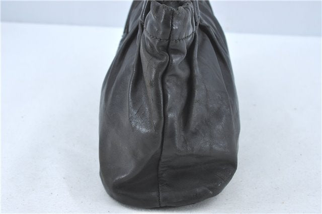 Authentic GUCCI Heart Crest 2Way Shoulder Hand Bag Leather 212994 Black J0950